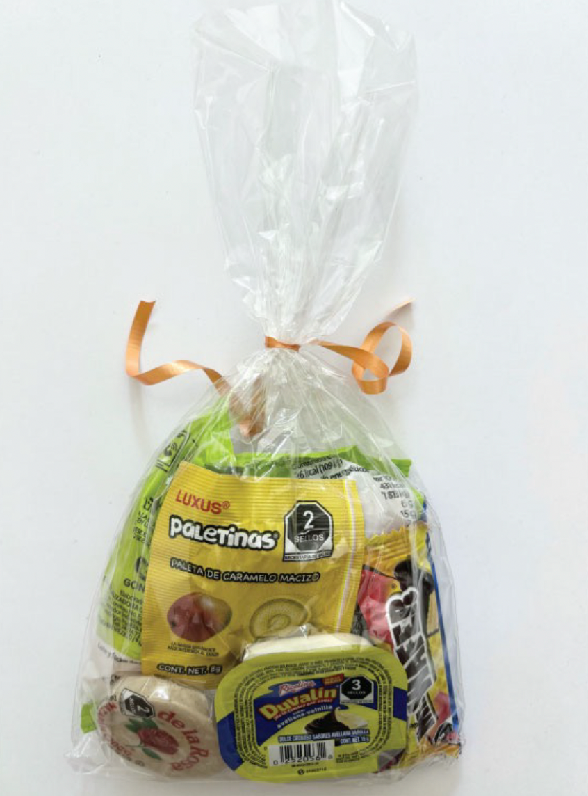 BOLSITA DE DULCES LISTON NARANJA NUM2