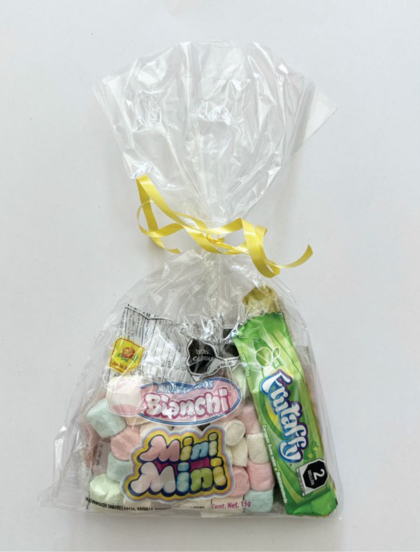 BOLSITA DE DULCES LISTON AMARILLO NUM4