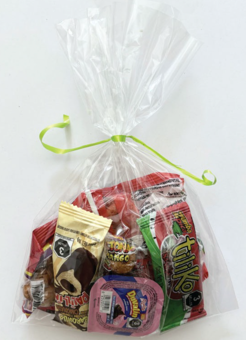 BOLSITA DE DULCES LISTON VERDE LIMON NUM6