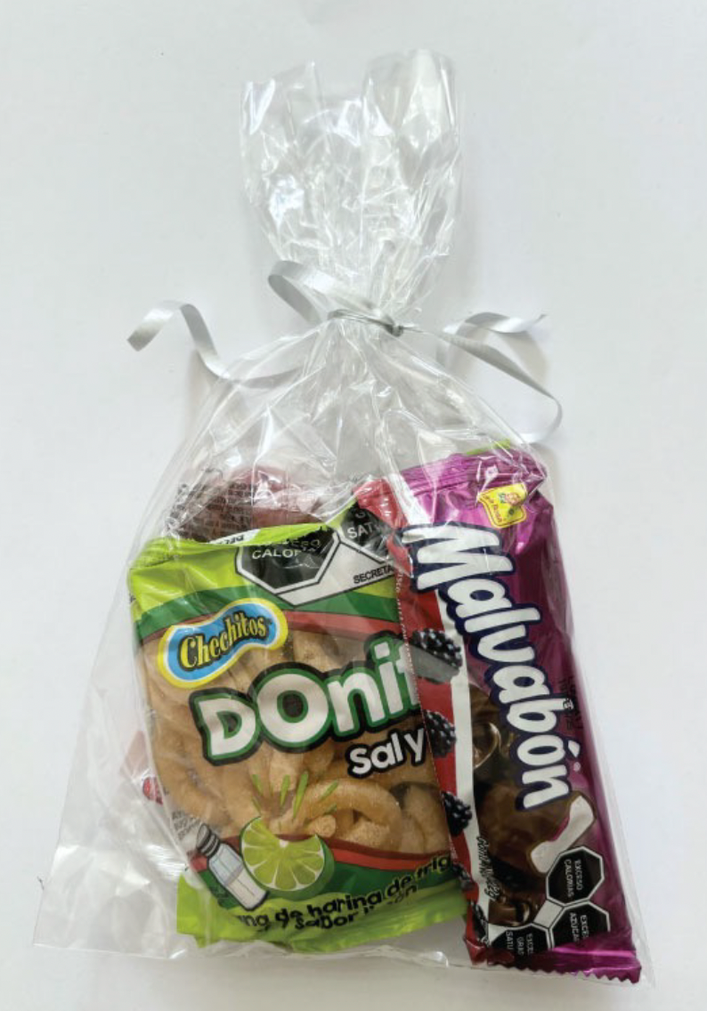 BOLSITA DE DULCES LISTON PLATA NUM10