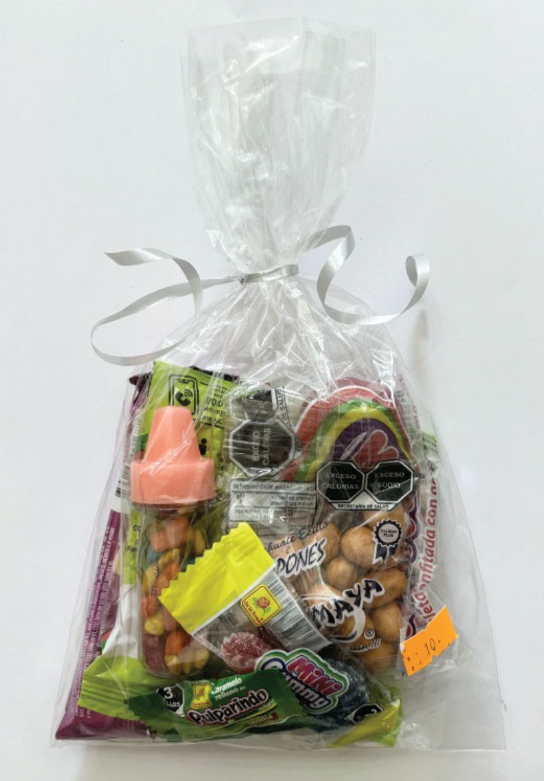 BOLSITA DE DULCES LISTON PLATA NUM10