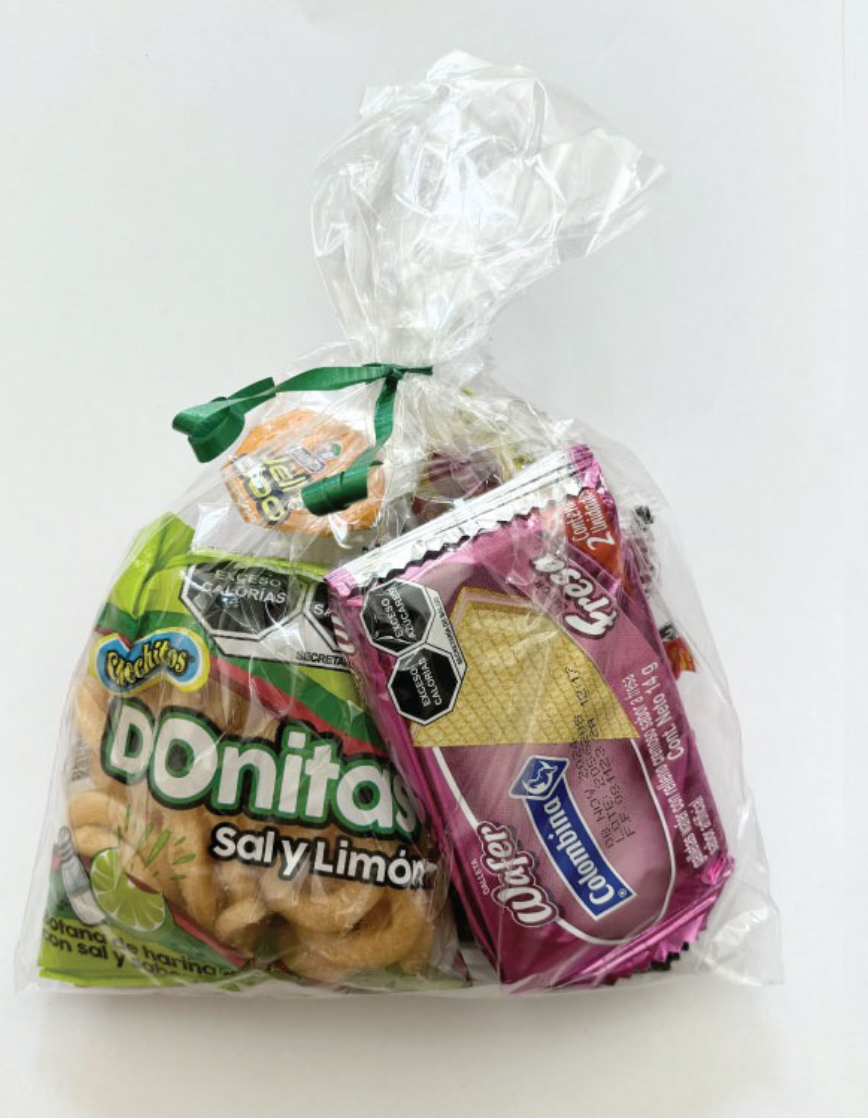 BOLSITA DE DULCES LISTON VERDE BANDERA NUM11