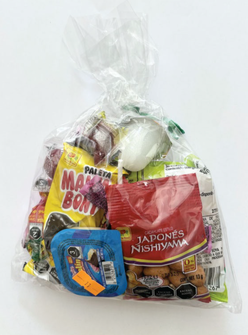 BOLSITA DE DULCES LISTON VERDE BANDERA NUM11