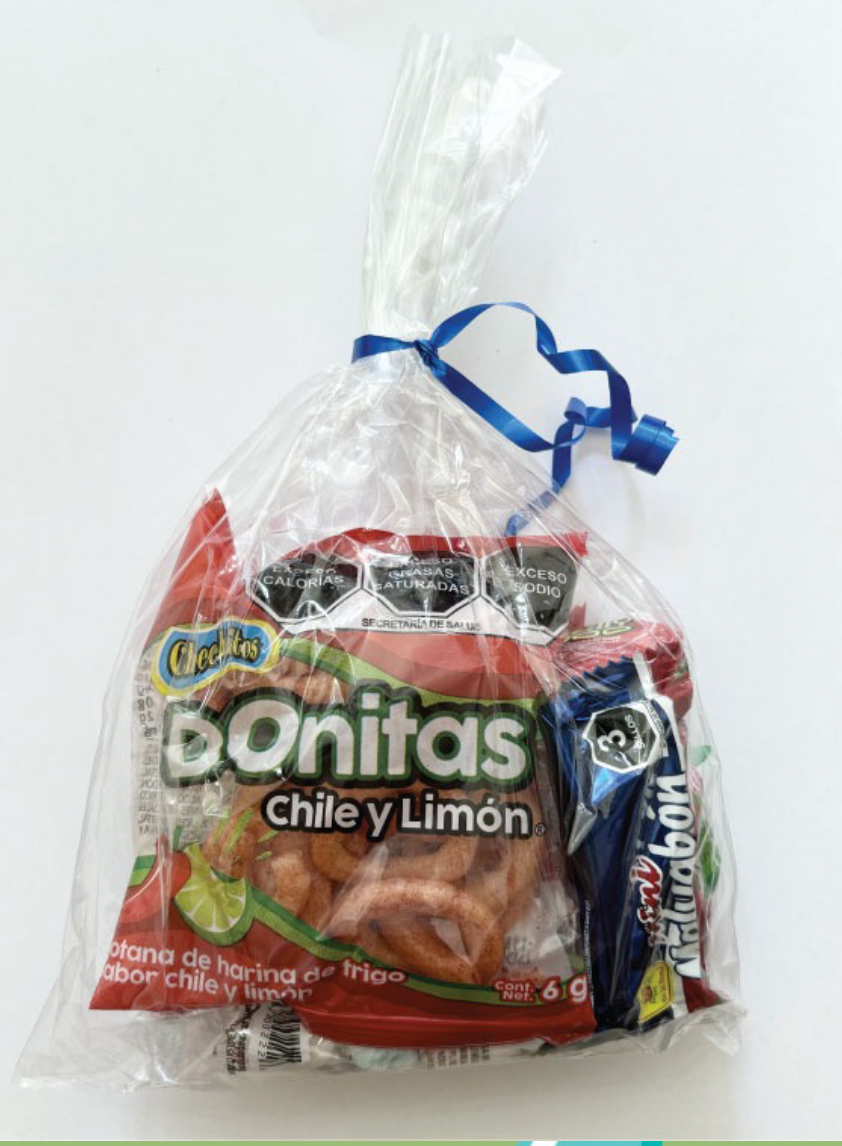 BOLSITA DE DULCES LISTON AZUL REY NUM14