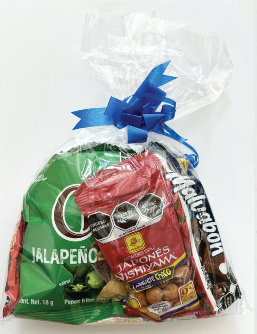 BOLSITA DE DULCES MOÑO AZUL NUM19