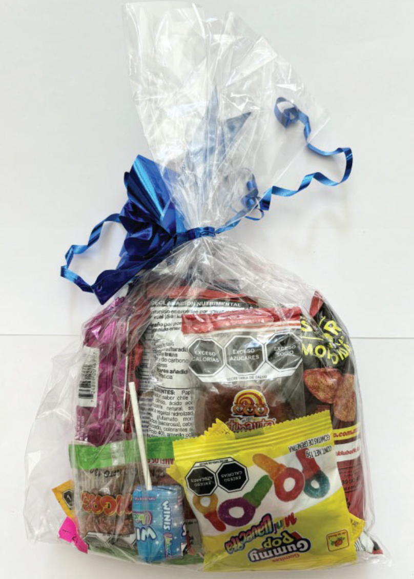 BOLSITA DE DULCES MOÑO AZUL NUM21