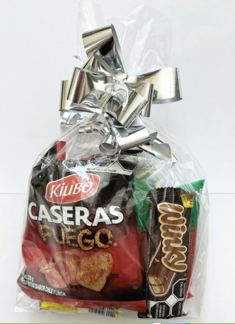 BOLSITA DE DULCES MOÑO PLATA NUM24