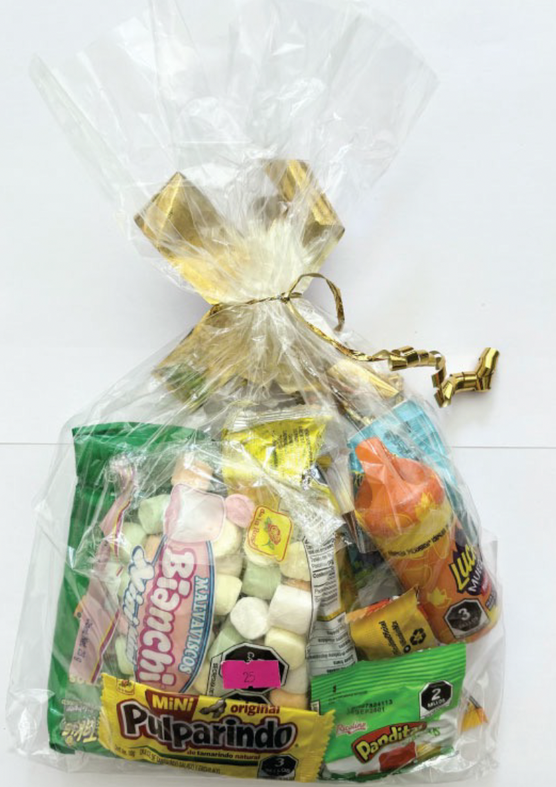 BOLSITA DE DULCES MOÑO DORADO NUM25