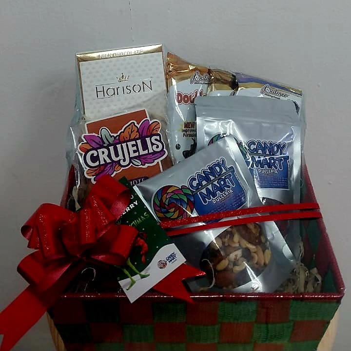 Arcón Navideño Canasta metálica